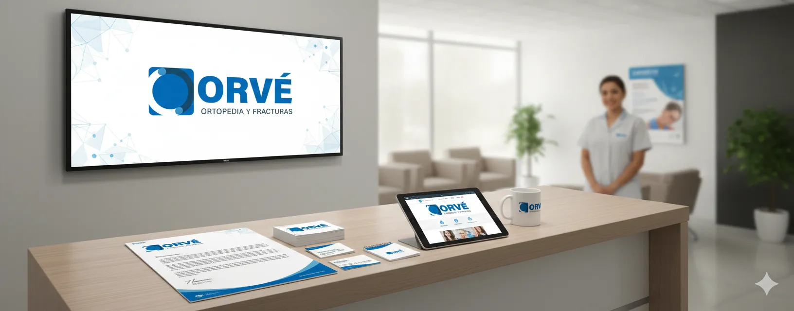 ORVÉ desktop collateral set